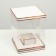 Box for flowers with a vase and PVC windows are folding, bronze, 23 x 30 x 23 cm