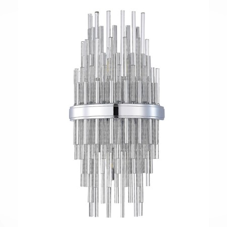 Sconces st. SL1628.101.02. TERAMO. 2x40 watts, E14, 20x43 cm, chromium color-3
