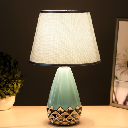 Table lamp "Florence" E14 40W Blue-chromium 22.5x22.5x35 cm Risalux-2
