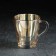 Glass mug "honey", 250 ml, golden color