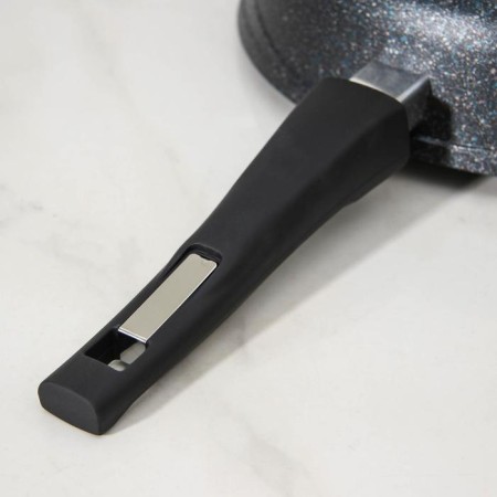 Granite Star pan, d = 28 cm, removable handle, anti -stick coating, black color-3