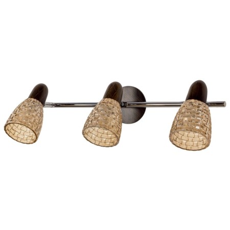 Economic light ILUKA 3x40W E14, chrome, wenge 55x15x17 cm-1