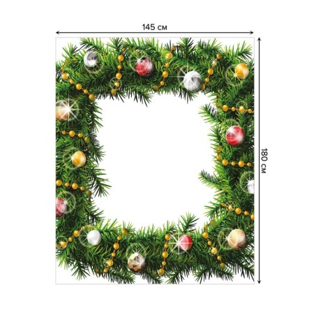 Graking on the Christmas Vinette table, rectangular, oxford, size 145x180 cm-1