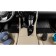 Kvesta 3D rugs in the cabin for Toyota LC 200, 2015-2021, 5 pcs, black, gray