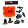Carnival set of witches, web, decor