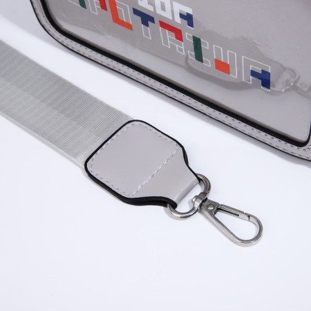 Bag Cross-Bodi with a zipper, gray color-5