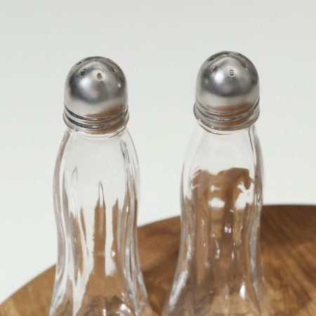 Set of containers for spices glass Black & White 35 ml, 2 pcs-1