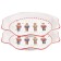 A set of lunch plates Liberty Jones Magic Moments, 26 cm