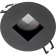 Light-K Buildiv, Artin, circle 87x87x38mm mounting hole 75x75mm GU5.3 Al Black 51432 9