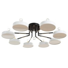 Veltos chandelier 8XLED 208W 3000-6000K black and white 89x89x21 cm Bayerlux