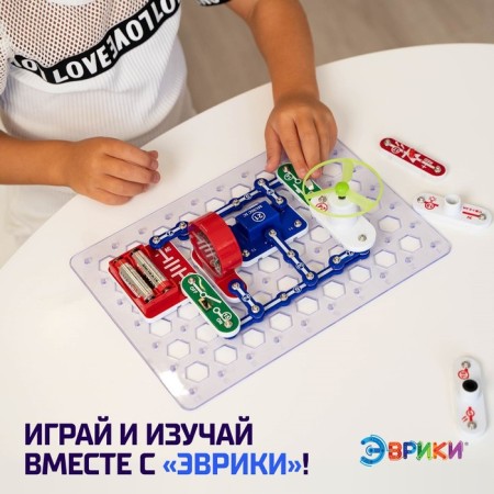 Electronic Evriki designer, 335 schemes, 31 elements, works from batteries-4