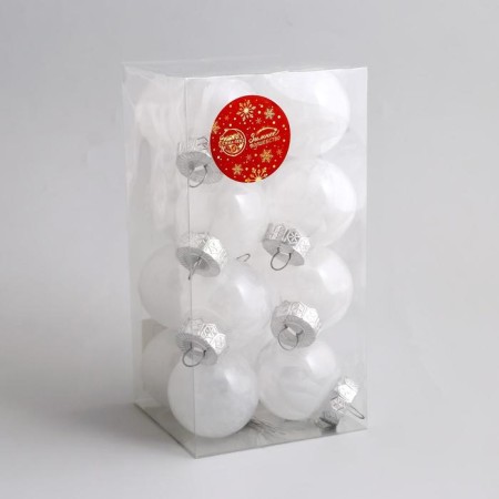 Set of balls plastic D-5 cm, 16 pcs "Felicia" white-1