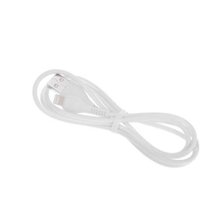 Hoco X37, Lightning cable - USB, 2.4 A, 1 m, PVC braid, white-2