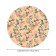 Tables on the table "Flower weaving", round, oxford, elastic band, size 140x140 cm, diameter 105-120 cm