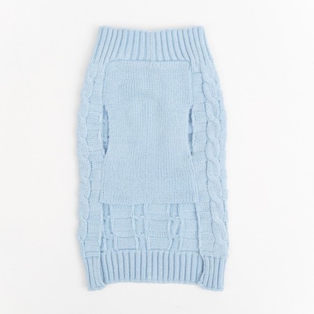 Sweater with openwork viscous, L (DS 29, Osh 29, OG 29-49 cm), Blue-5