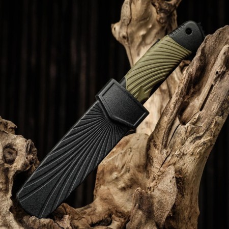 Tactical knife "Alpha" 23cm, blade 115mm/2.8 mm, with fiberglass, green-2