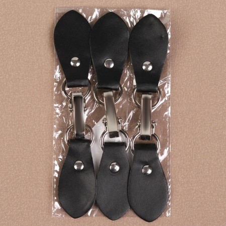 Cleaner clan 15.5 × 3 cm, 3 pcs, black/silver color-4