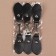 Cleaner clan 15.5 × 3 cm, 3 pcs, black/silver color