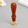 Printing for wax with a wooden handle "Crown" 9x2.5x2.5 cm