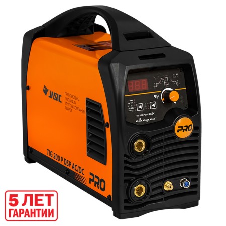 Svarog Inverter "Tig 200 P DSP AC/DC" Pro "E201, 7.5 kW, 200A, 220V