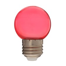 LED lamp, G45, E27, 1.5 W, for BelT-LITA, transparent, red, set 10 pcs