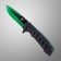 Folding "chameleon" steel - 420, handle - plastic, green, 21 cm