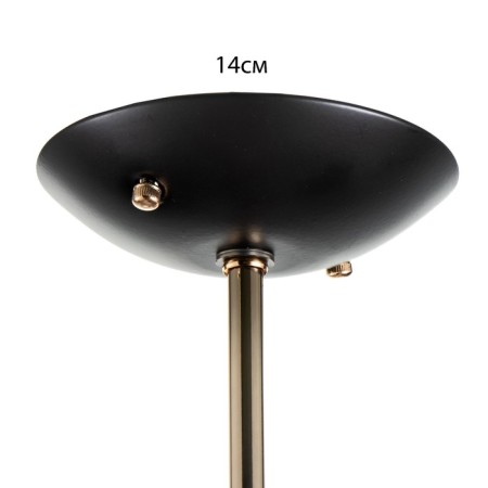 Svetogor chandelier "Task" 5x60W E27 black/gold-5
