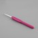 Knitting hook, with a plastic handle, d = 4 mm, 14 cm, purple color