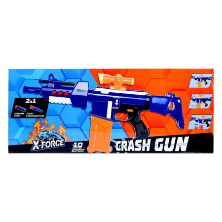 Automatic blaster Crash Gun, shoots soft bullets-5