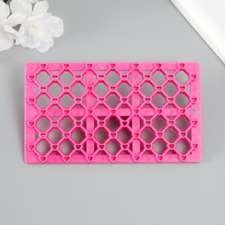 Plastic stamp "Rhombus with heart" 12.8x7.5 cm
