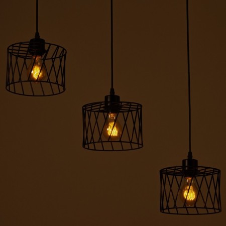 Lamp Bayerlux "Rumba" 3x E27 40W Black 18x50x12-112cm-3