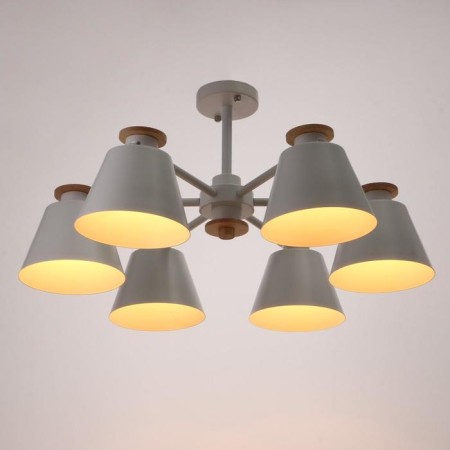 Chandelier 1064/6wt e27 60W white 75x75x50 cm Bayerlux-1