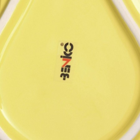 Ceramic “pear” plate, flat, yellow, 22.5 cm, 1 variety, Iran-4