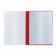 Folder with 10 A4 inserts, 160 μm, calligrata, with perforation, red