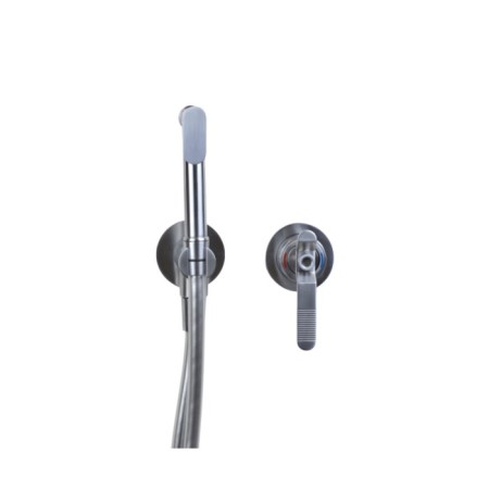 Bronze de Luxe 1760’s 3253cc Bida mixer, with hygienic shower, brass, chrome-1