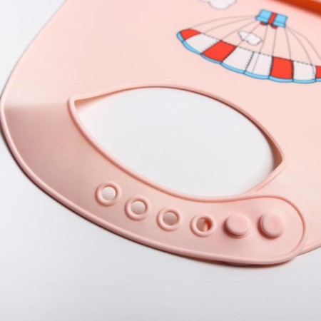 Blory for feeding "Air Ball" silicone with pocket, pink color-3
