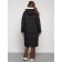 Coat insulated winter female, size 50, black color
