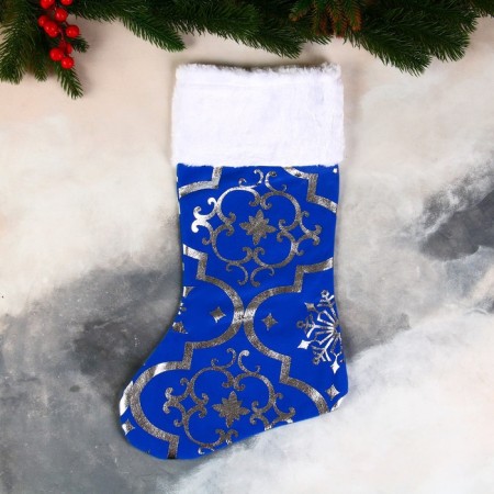 A toe for gifts "with ornament" 26x40 cm, blue-3