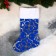 A toe for gifts "with ornament" 26x40 cm, blue