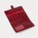 Women's wallet on the button, red color