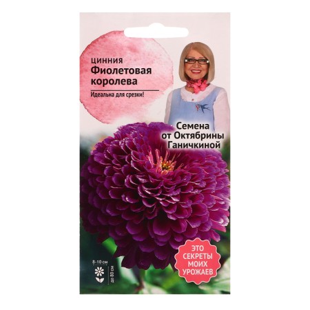 Flowers of Zinnia "Violet Queen", 0.5 g