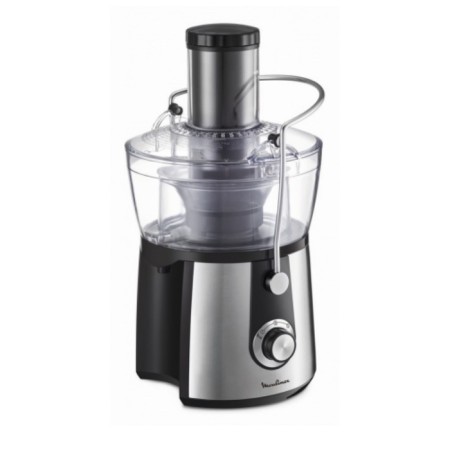 Moulinex Ju550D10 juicer, centrifugal, 800 watts, 2/0.8 l, black-silvery