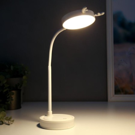 Table sensory lamp 1523/1wt 30hLED 3W AKB USB 2 white modes 10x10x41 cm Risalux-4