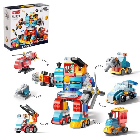 Designer "Robot", 6 in 1, 172 details