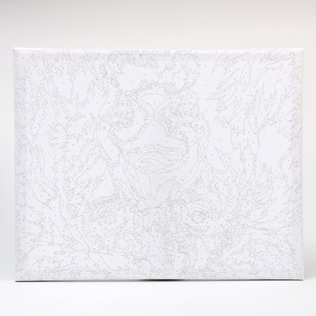 Picture on numbers on a canvas with a subframe "Leo", 40 x 50 cm-1