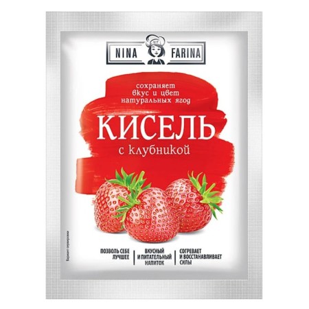Kisel with strawberries "Nina Farina", 110g