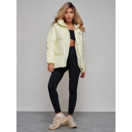 Winter jacket, size 42, light yellow color-16
