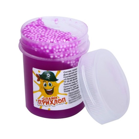 Slime, tube with balls purple 40 g-4