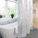 Bathroom curtains Meiwa Twedia, 182x182, PVC, transparent