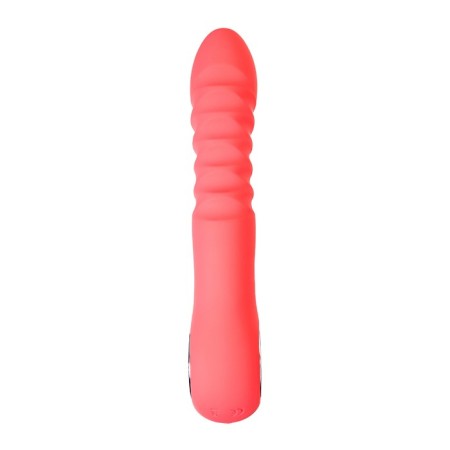 Stimulator with the up & Down Flovetta Flox, 21.5 cm, silicone, coral color-1